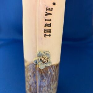 Cinder Ceramics Handmade Porcelain Ceramic Thrive 6" Bud vase